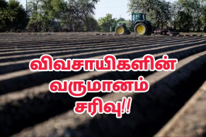 விவசாயிகள் வருமானம் சரிவு – ஆய்வில் அதிர்ச்சி தகவல்!!