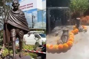  ஆஸ்திரேலியாவில்  மகாத்மா காந்தியின் வெண்கல சிலைதிருட்டு!