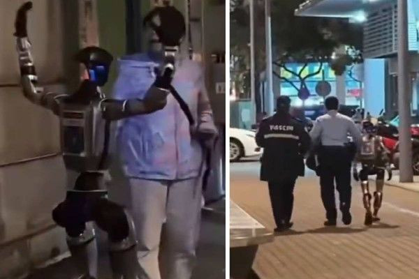 சீனாவில் மனித வடிவ ரோபோவை கைது செய்த பொலிஸார்