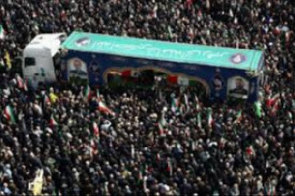 அலி லாரிஜானியின் இறுதி ஊர்வலத்தில் திரண்ட இலட்சக்கணக்கான மக்கள்