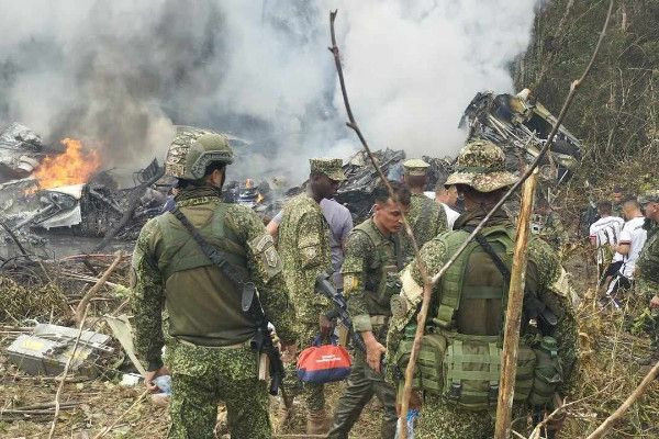 கொலம்பியாவில் இராணுவ விமானம் விபத்தில் 34 பேர் பலி -  77 பேர் மீட்பு!