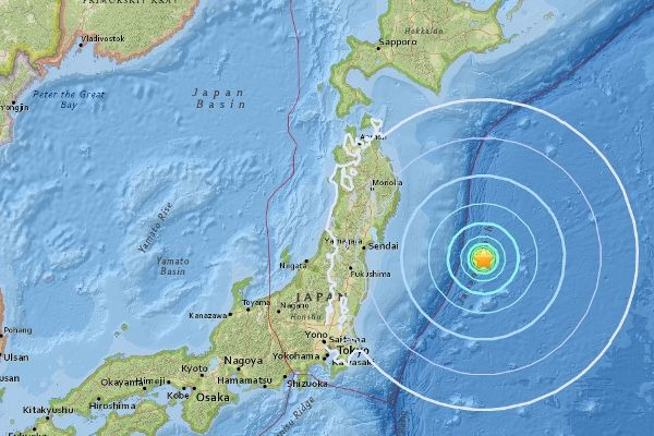 ஜப்பானில்  சக்தி வாய்ந்த நிலநடுக்கம்