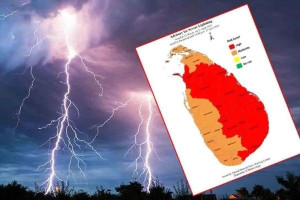 இலங்கையின் பல மாவட்டங்களுக்கு விடுக்கப்பட்ட கடும் மின்னல் எச்சரிக்கை !