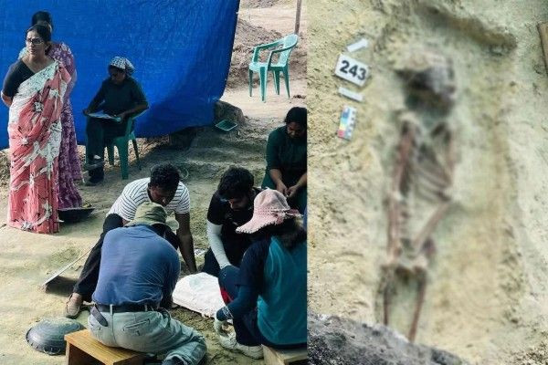செம்மணி மனிதப் புதைகுழி அகழ்வு - எலும்புக்கூடாக மீட்கப்பட்ட குழந்தை