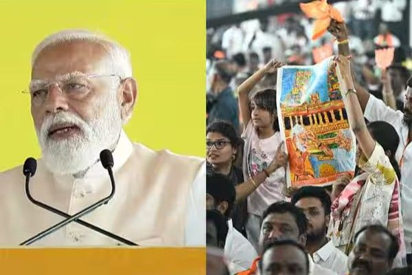 தாயார் படத்தை வைத்திருந்த சிறுமியை மேடையிலேயே உணர்ச்சி பொங்க பாராட்டிய பிரதமர் மோடி!