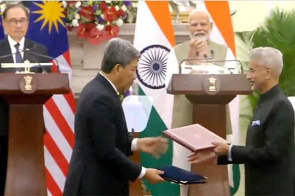 மலேசியா- இந்தியா இடையே புரிந்துணர்வு ஒப்பந்தம் கையெழுத்து
