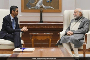 பிரதமர் மோடியுடன் கூகுள் சிஇஓ சுந்தர் பிச்சை சந்திப்பு