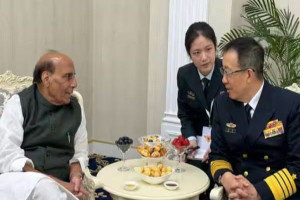 சீன ராணுவ அமைச்சருடன் ராஜ்நாத் சிங் சந்திப்பு!