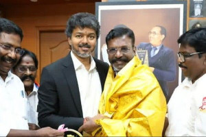 முதல்வர் விஜயுடன் ஆலோசனை நடத்திய விசிக தலைவர் திருமா