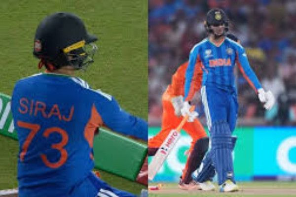  சிராஜ் ஜெர்சியுடன் களமிறங்கிய அபிஷேக்- தொடர்ந்து 3-வது முறையாக டக் அவுட்