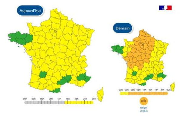 38 மாவட்டங்களுக்கு பனிப்பொழிவு மற்றும் உறைபனி, மழை காரணமாக செம்மஞ்சள் எச்சரிக்கை !!!