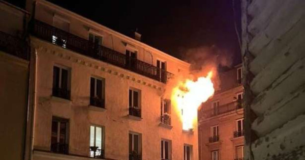 Montmartre: கட்டிடத்தில் பரவிய தீ.. ஆறு பேர் காயம்!!