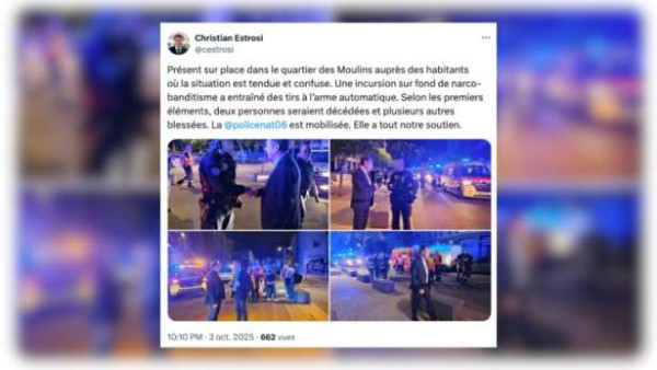 நீஸ் நகரில் துப்பாக்கிச்சூடு... இருவர் பலி! - ஐவர் காயம்!!