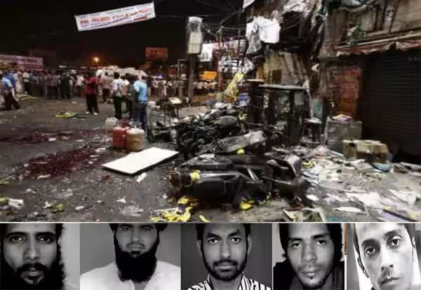 ஹைதராபாத் குண்டு வெடிப்பு: 5 பயங்கரவாதிகளுக்கு துாக்கு