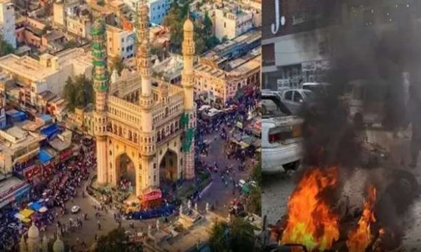 ஐதராபாத்தில் குண்டு வெடிப்பு நடத்த சதி திட்டம்; ஐ.எஸ். பயங்கரவாதிகள் கைது