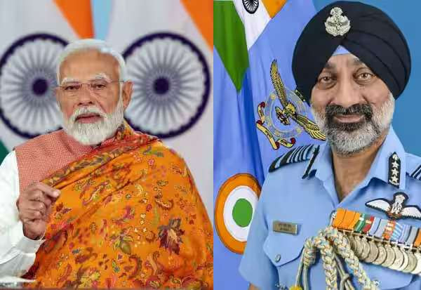 பிரதமர் மோடியுடன் விமானப்படை தலைமை தளபதி சந்திப்பு!