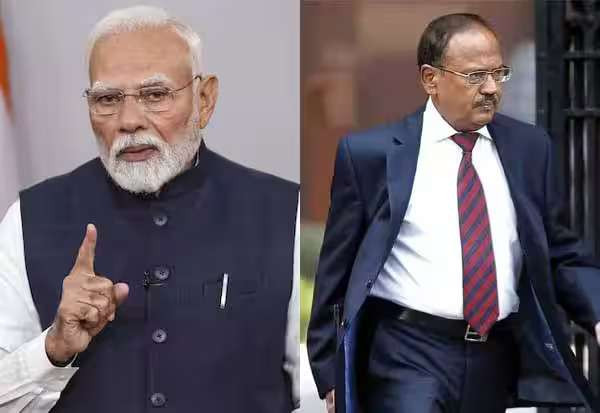 பிரதமர் மோடியுடன் தேசிய பாதுகாப்பு ஆலோசகர் அஜித் தோவல் முக்கிய ஆலோசனை