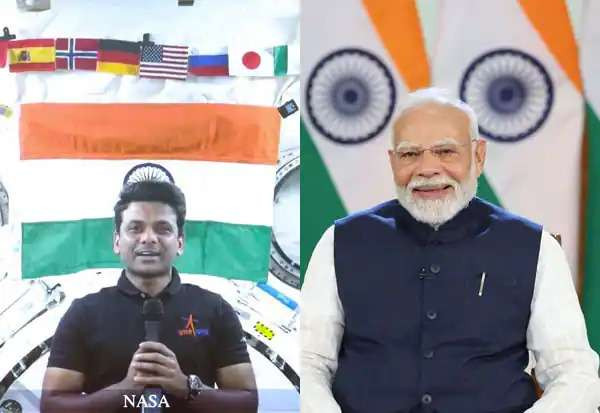 சர்வதேச விண்வெளி மையத்தில் இருந்து பிரதமர் மோடியுடன் உரையாடிய சுபான்ஷூ சுக்லா!