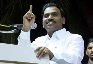 திமுக கரை வேட்டி கட்டினால் பொட்டு வைக்காதீங்க... : ஆ.ராசா அடாவடி பேச்சு