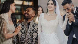 திருமண புகைப்படத்தை மீண்டும் பகிர்ந்த ஹர்திக் மனைவி நடாஷா...