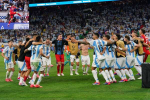 பெனால்டி ஷாட்டினை வெளியே அடித்த மெஸ்ஸி...! 