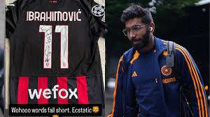 கால்பந்து ஜாம்பவான் ஸ்லாடன் ஜஸ்பிரித் பும்ராவுக்கு அளித்த சிறப்பு பரிசு