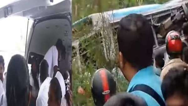 இலங்கையில் பேருந்து விபத்து - ஒருவர் பலி - மாணவர்கள் உள்ளிட்ட பலர் காயம்