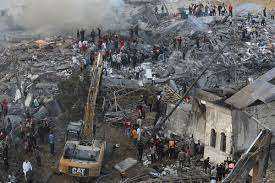 காசா நகரில் இஸ்ரேல் ராணுவம் வான்வழித்தாக்குதல்