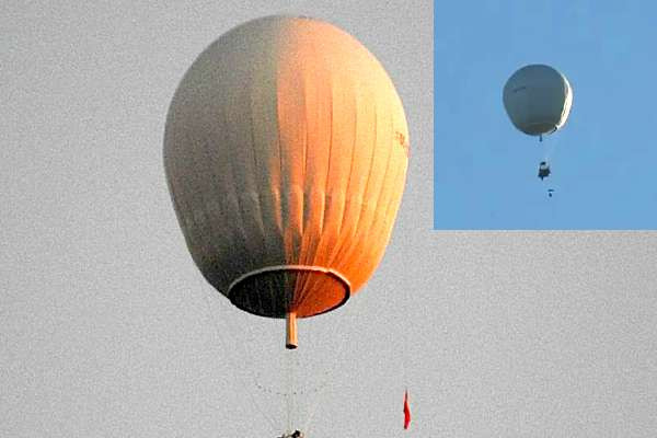 பிரித்தானிய வான்வெளியில் பறந்த மர்ம வெள்ளை பலூன்