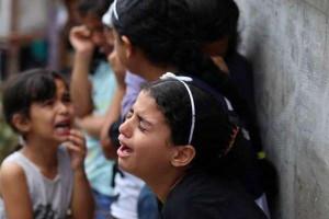 காஸாவில்  குழந்தைகளிடையே பரவும் தோல் நோய்