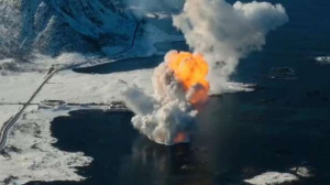 ஐரோப்பாவில் இருந்து ஏவப்பட்ட முதல் ராக்கெட்  -   கடலில் விழுந்து நொருங்கியது