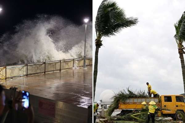 தைவானை சூறையாடிய ராகசா சூப்பர் புயல்- 700,000 பேர் பாதிப்பு