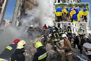 உக்ரைனை சுற்றி வளைத்த 250 டிரோன்கள், 14 பாலிஸ்டிக் ஏவுகணைகள்