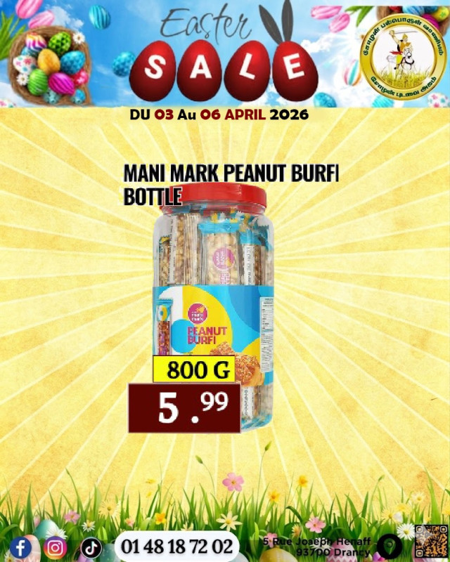 Mini Mark Peanut Burfi Bottle 