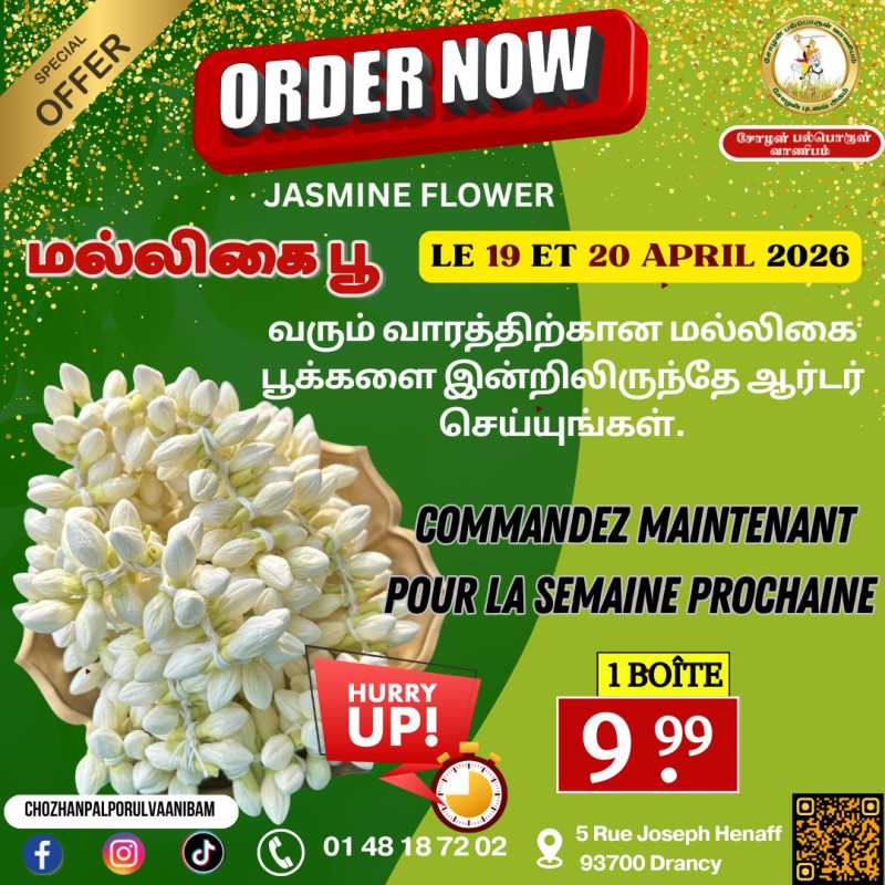 ஜாஸ்மின் மல்லிகைப்பூ 