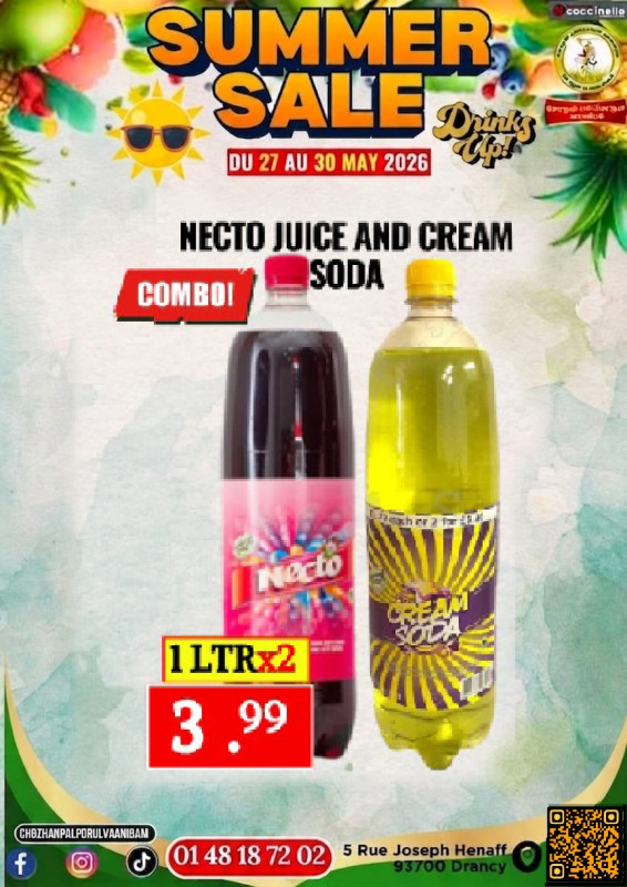 Necto Juice and Cream Soda
