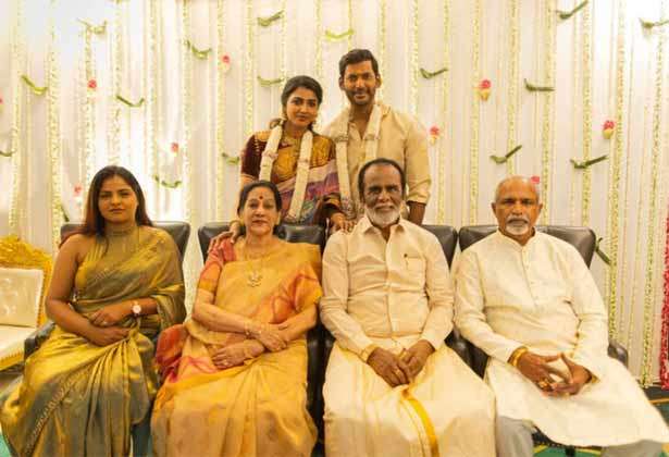 தன்ஷிகாவுடன் நிச்சயதார்த்தம் செய்த விஷால்!