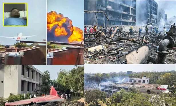 லண்டன் கிளம்பிய விமானம் விழுந்து வெடித்தது : 241 பேர் பலி