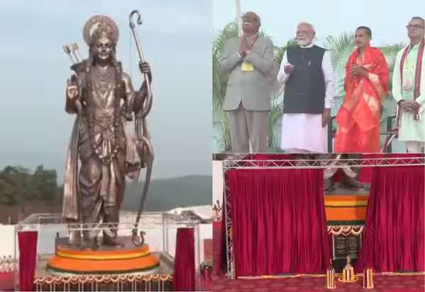 கோவாவில் 77 அடி உயர வெண்கல ராமர் சிலையை திறந்து வைத்தார் பிரதமர் மோடி 