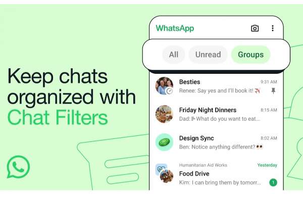 வாட்ஸ் அப்பில் Chat Filters அம்சம் அறிமுகம்...!